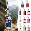 1PC Acrylic Fashion Key Holders Charm Keyring Gifts Car Decor Flag Key Chain Flag Key Chains Flags Bag Pendants