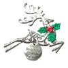 Christmas Tree Alloy Hanging Decoration Girl Love Heart Snowman Reindeer Shape Hanging Ornament Friends