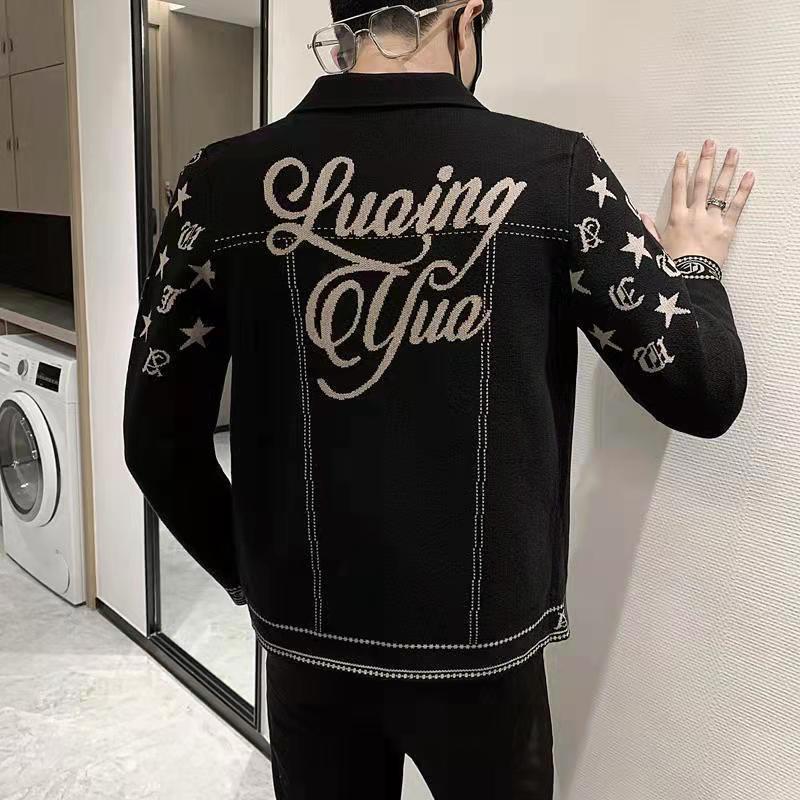 Мужская куртка с европейским воротником: Модная повседневная верхняя одежда Осень/Зима