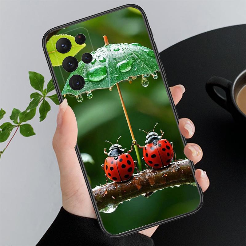 Чехол для телефона Samsung A17 A55 A16 A56 A35 A15 A53 A54 A33 A34 A25 A05S A52 A52S A07 A26 A06 божья коровка