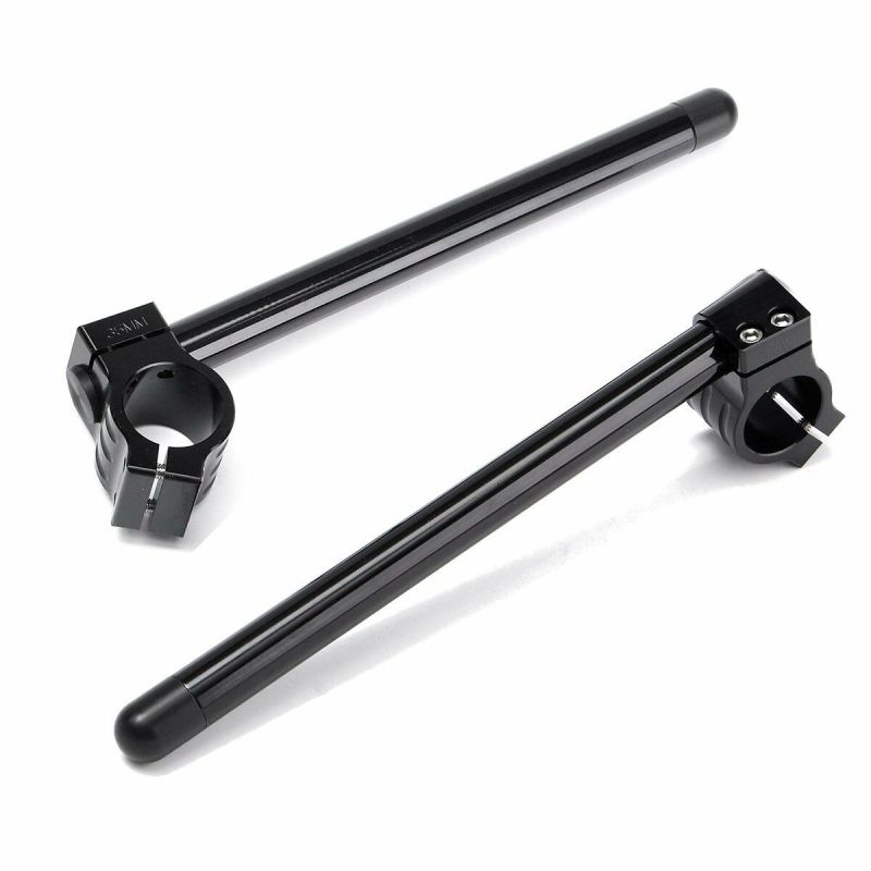 Универсальный мотоциклетный руль 7/8 дюймов, зажим для руля, 31-51 мм, вилка, черная трубка для кафе Racer