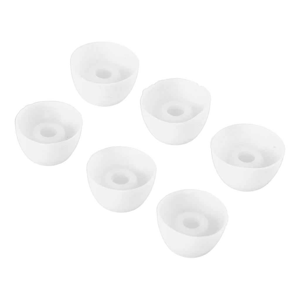 3 Pairs Ear Tips Soft Silicone S M L Size Replacement Earbuds Cover for Galaxy Buds 2 SM R177 White