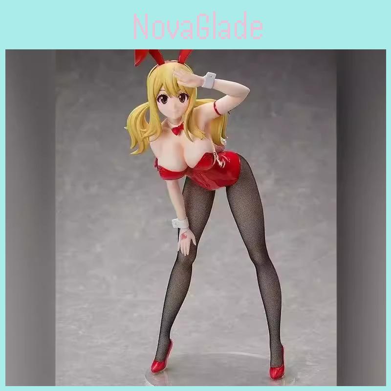 Потрясающая фигурка Fairy Tail Люси в костюме кролика Dx-8 из ПВХ, коллекционная модель, экспонат
