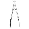 Cuisipro 18-0 Silicone Multi-Purpose Tongs Mini, Black, 74-708502/62-6457-96