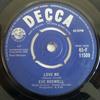 7inch Record EVE BOSWELL - Love Me 45F11509 Decca 1962 UK Jazz Used