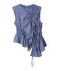 Lily Brown Асимметричный топ с оборками LWCT252004 BLU Женский