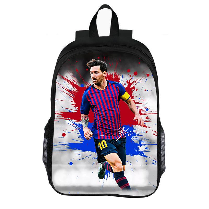 Школьный рюкзак M-Messi Звезда футбола Рюкзак Детский Книжный мешок Ранец Модный школьный портфель Футбольный спортивный рюкзак Подарок для детей