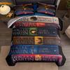 Song of Ice and Fire Book Duvet Cover Set Without Sheet King Queen Double Full Twin Single Size Bed Linen Set