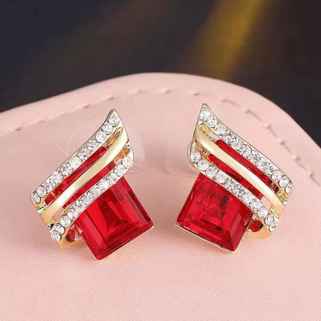 Изысканные модные женские серьги с вырезом из циркона, большие серьги с кристаллами, обручальные серьги, женские украшения