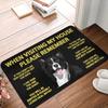 Puppy Pattern Rug Belgian Shepherd Dog Front Floor Door Entrance Mats Outdoor Kitchen Bathroom Doormat Bedroom Carpet Rug
