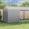 Vidaxl Kojec Dla Psa, Z Dachem, Srebrny, 2X10X2,5M, Stal Galwanizowana