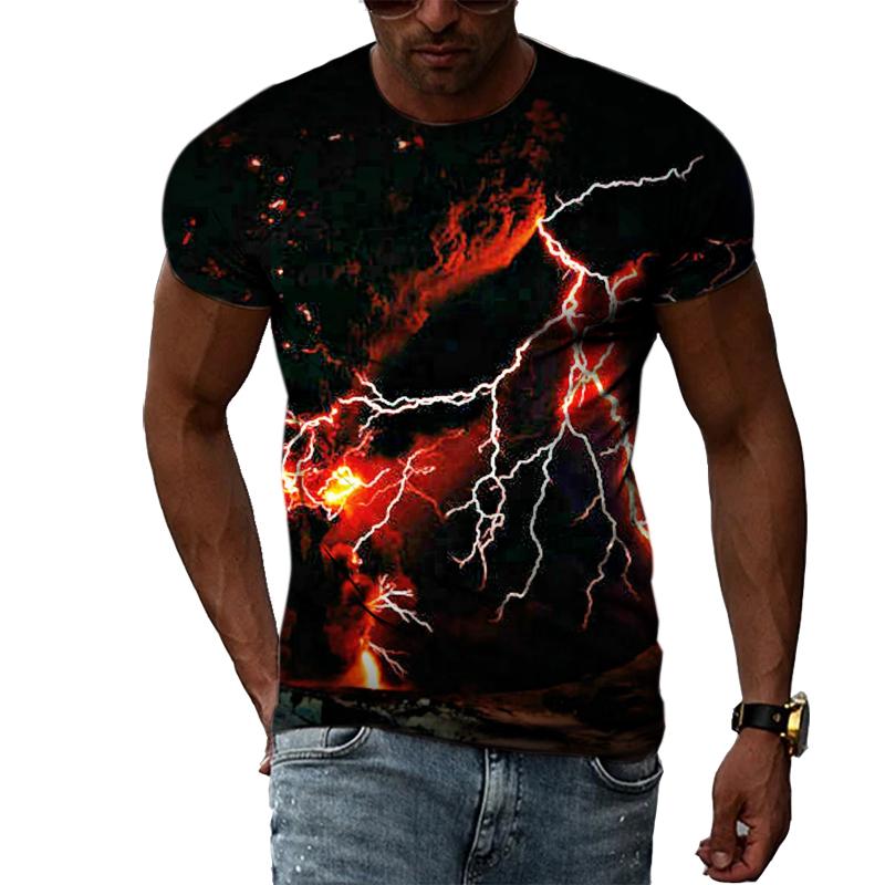 New 3D Trendyol Men Natural Landscape Graphic T Shirts Summer Fashion Hip Hop Casual Print T-shirt Personality Handsome Tee Top
