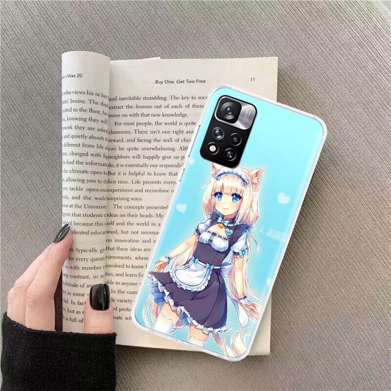Чехол для телефона с аниме Nekopara Ваниль для Xiaomi Poco X4 F4 GT X3 NFC X5 X6 X7 Pro 5G M5 M5S M3 F5 Mi F6 F3 F2 F1 Чехол Coque Fundas