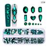 12 Grids/Box Crystal Nail Art Rhinestones Glass SS4-SS16 Shiny Flatback Diamond Gems DIY Nail Supplies Accessoires Ongles