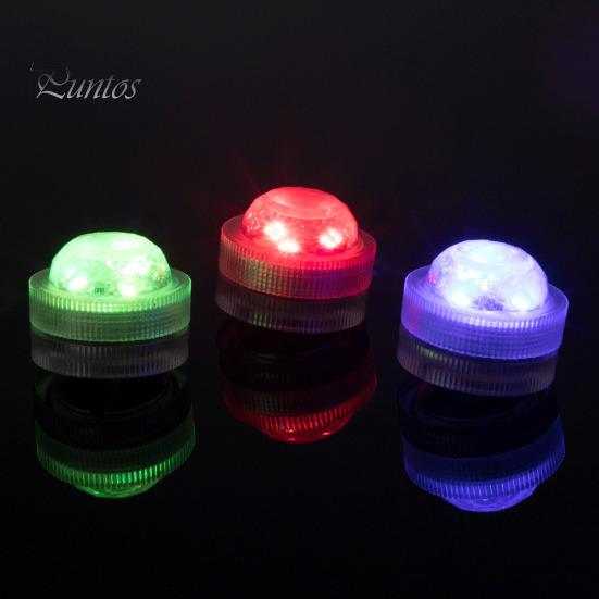 12Pcs Underwater Lights with Intelligent Remote Control Energy-Saving Waterproof Multiple Modes RGB Swimming Pool Mini LED Lights