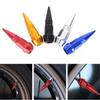 Car Motorcycle Tire Pointed Styling Valve Caps Alloy Metal Cover Auto Accessories Wheel Tire Styling Valve Cap