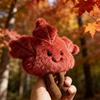 Плюшевая кукла-брелок в виде кленового листа Милый подвес для сумки Осенний коллекционный мягкий игрушка Кавайный декор для рюкзака Подарок