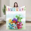 Cartoon S-Smiling Critters Anime Blankets Game Plush Novelty Warm Throw Blanket for Home Autumn/Winter