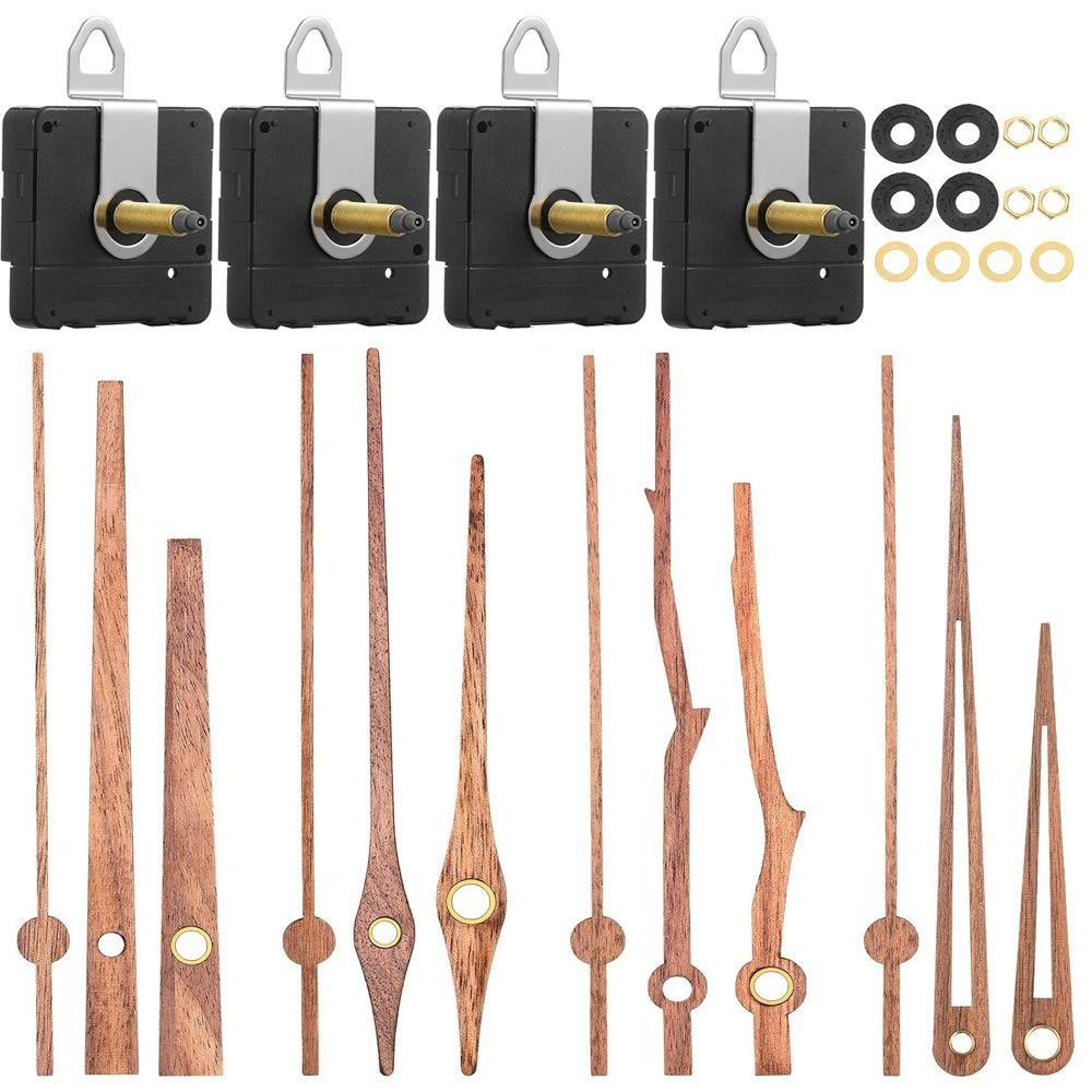 Сканирующий часовой механизм Деревянные указатели Настенные часы Детали Бесшумное движение часов