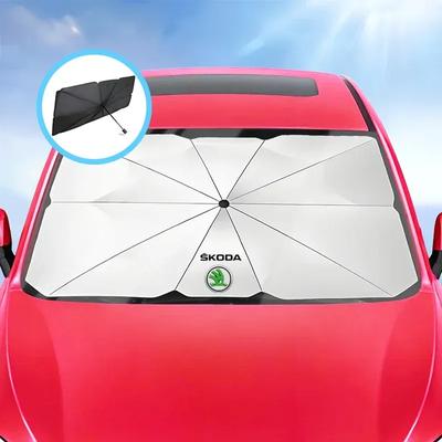 Автомобильный солнцезащитный козырек на лобовое стекло подходит для Skoda Rapid Fabia Octavia Superb Kodiaq Karop Kamiq автомобильный солнцезащитный козырек аксессуары для интерьера