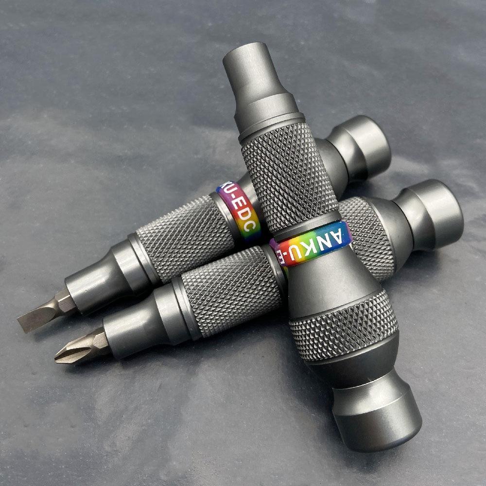 Self-locking 6.35mm Screwdriver All Aluminum Alloy Screwdriver Handle Interface Quick Release with Strong Magnetic