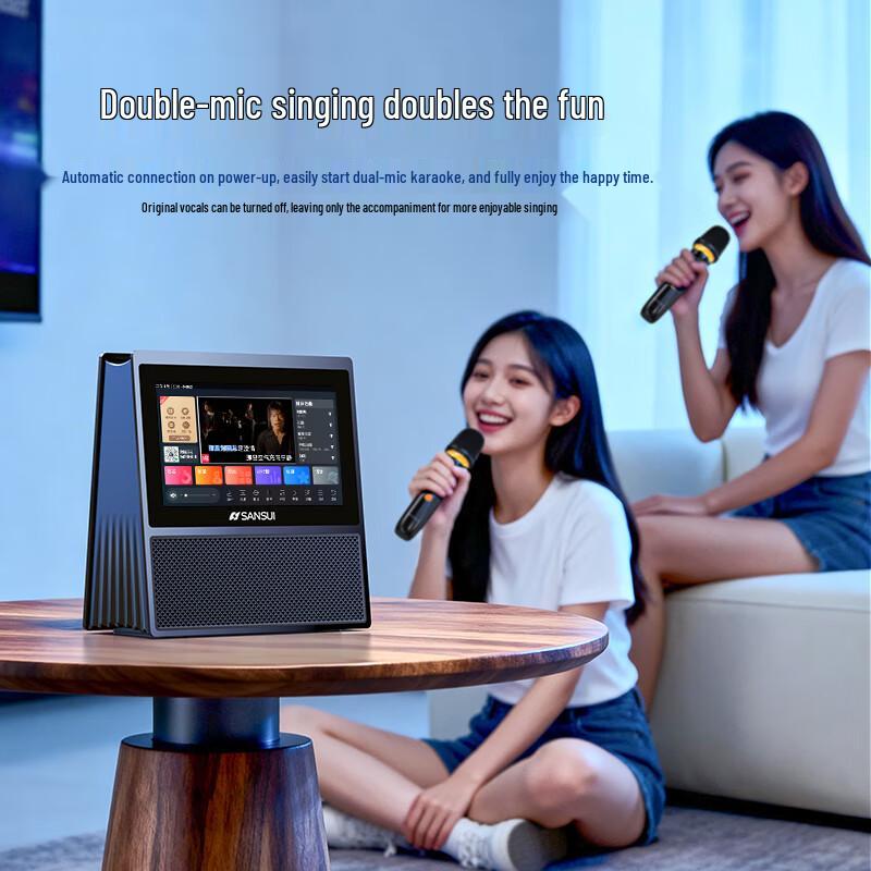 Портативная система караоке KTV SANSUI W200, штепсель CN (адаптер в комплекте)