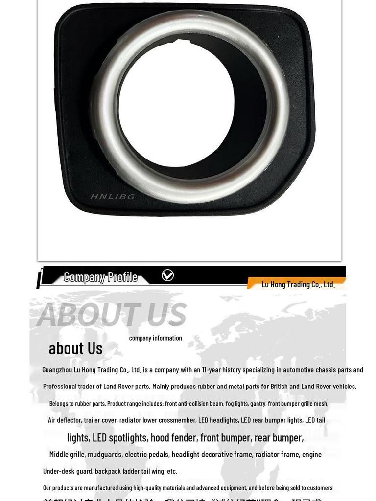 Land Rover Discovery 4 Fog Light Bezels, Silver/Black, LR051335/6/7