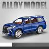 1/24 Lexus LX570 SUV Alloy Car Model Diecasts Metal Off-road Vehicles Car Model Simulation Sound and Light Kids Toys Gift