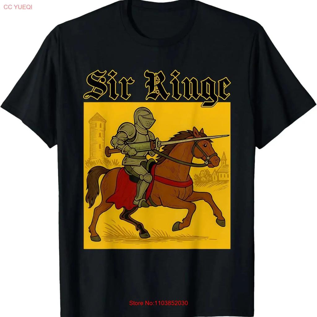 Sir Ringe Knight Vintage Pun T Shirt For Dad Mom Daughter Coworker Frie Vintage Breathable Casual Stylish Graphic