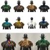 Gothic Style Feather Cloak for Adults Women Feathers Shawl Theme Party Costume Cape Musical Festival Dress Up Neckwrap