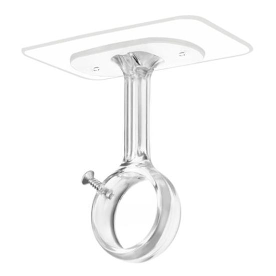 Кронштейны для держателя штанги для штор, прочные, с высокой несущей способностью, регулируемые, простая установка, потолочное крепление, самоклеящиеся крючки для штанги для штор