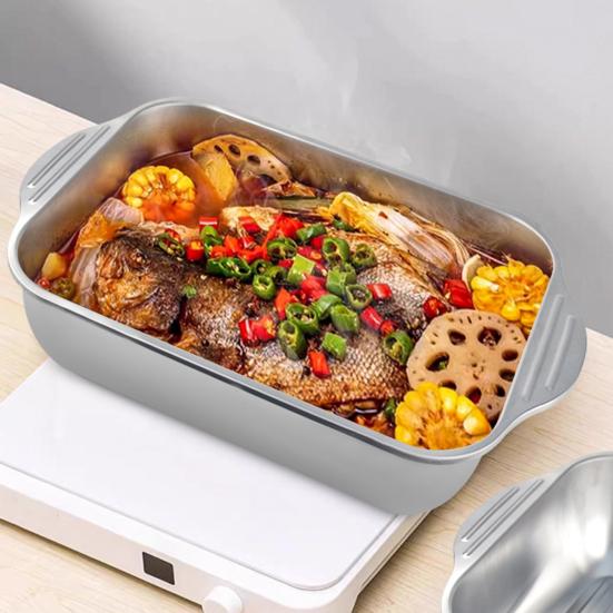 Stainless Steel Roasting Pan with Lid And Handle Heavy Duty