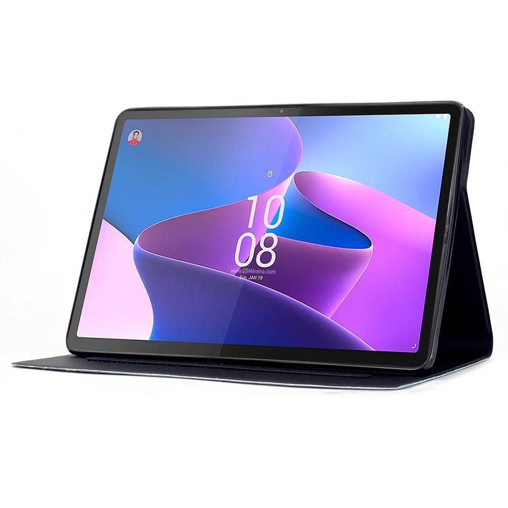 Чехол-подставка для Lenovo Tab P11 Gen 2 TB-350 с печатью узора, кожаная обложка для планшета с функцией автоматического пробуждения/сна