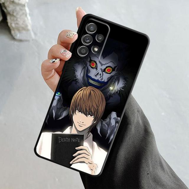 Чехол с рисунком аниме Death Note L Light для Samsung Galaxy A14 A73 A53 A71 A51 A31 A33 A22 A12 A21s A13 A32 A52s A72 A52 A23