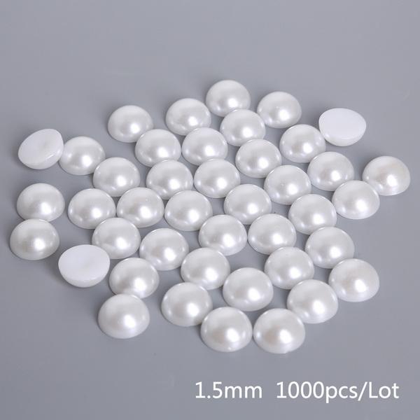 1,5-14 мм полукруглые жемчужные бусины с плоской задней частью, АБС-пластик, искусственный жемчуг, бусины для скрапбукинга, украшение «сделай сам», шитье для изготовления ювелирных изделий