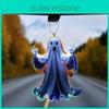 Luminous Ghost Design Acrylic Car Pendant Halloween For Car Decoration Interior