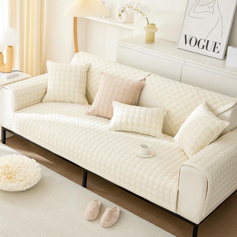 New Nordic Cream Ins Wind Sofa Cushion Four Seasons Universal Fabric Cushion Sofa Cover Backrest Towel Wholesale