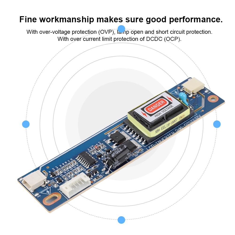 CCFL Dual Lamp Large Port High Pressure Inverter Board for 10 22 LCD Screen Backlight 10 28V