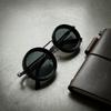 Manual Rotating Fishing Sunglasses Round Frame ND Filter Sunglasses  Driving