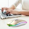 Rechargeable Wireless Bluetooth Mouse For Computer PC iPad Dual Mode Bluetooth 4.0 + USB Wireless Mouse 342.4GHz 1600dp DPI