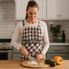 Клетчатые кухонные фартуки Хлопчатобумажные фартуки для готовки Рабочий фартук шеф-повара Домашняя уборка