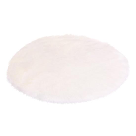 30/35/40/45 см круглый простой пушистый коврик ковер спальня коврик домашний декор