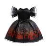 Halloween Girls Dress Printed Dress Witch Role Play Cosplay Costume Masquerade Costume