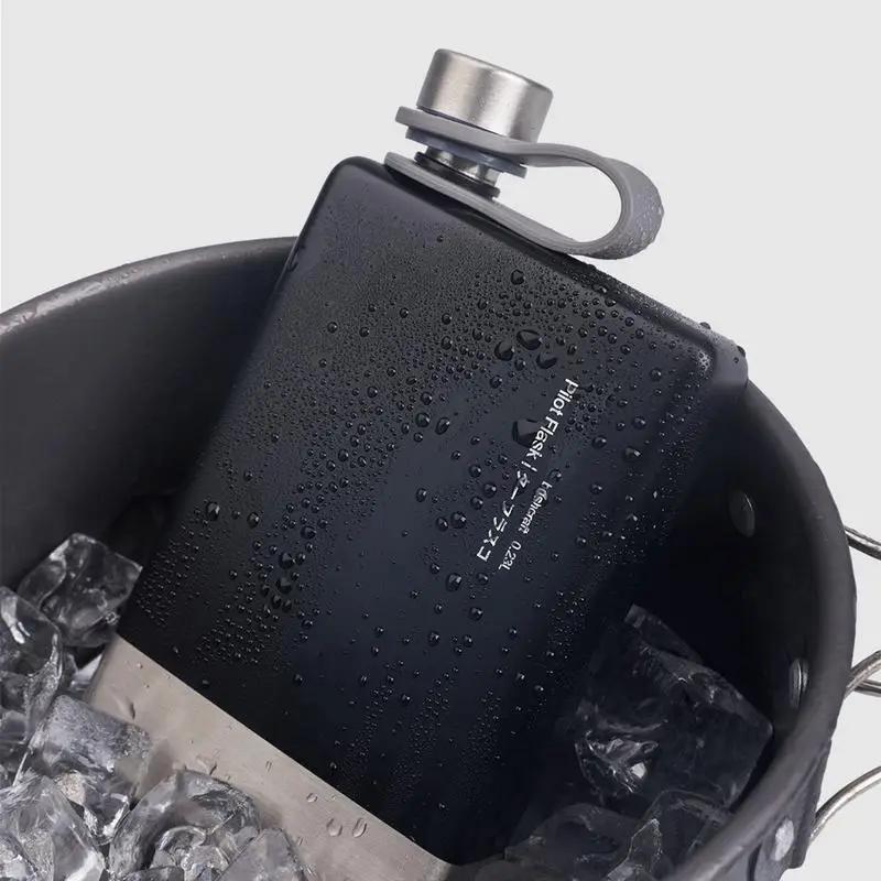 Плоские Бутылки для Воды для Путешествий Герметичные Компактные Бутылки для Воды Из Нержавеющей Стали Многоразовые Контейнеры для Алкоголя Пива Напитков