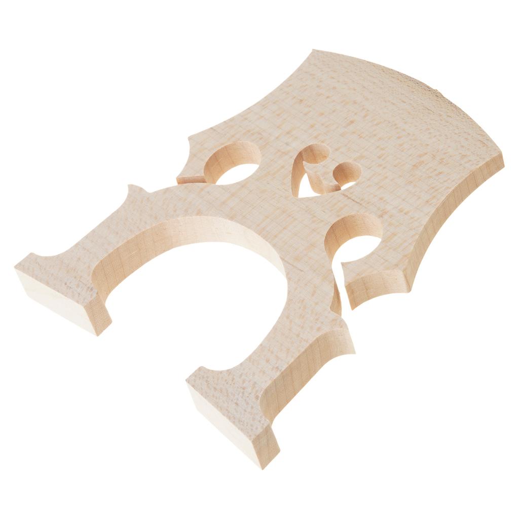 Wood Cello Bridge Musical Accessories Ergonomic Cello Bridge for 1/2 3/4 4/4 Instruments Superior Tone Projection Design