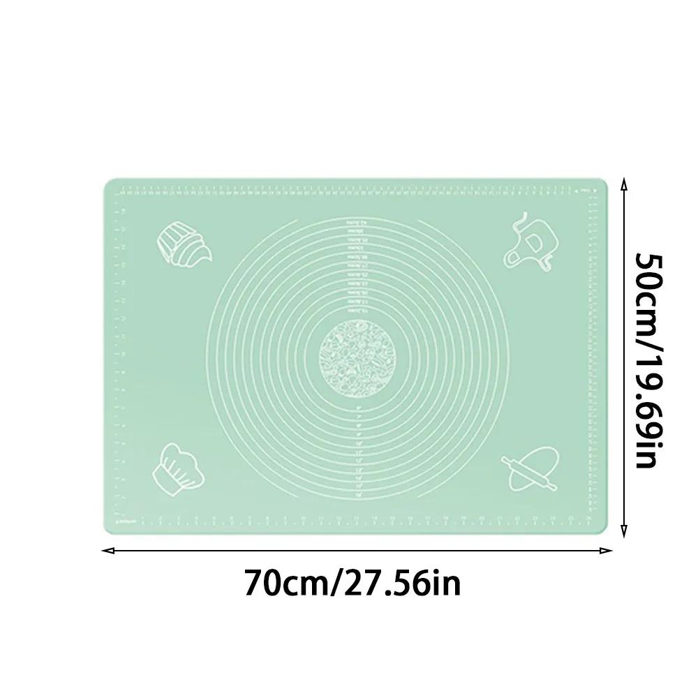 Новый силиконовый коврик для раскатывания теста, антипригарный, нескользящий, утолщенный коврик для замешивания теста