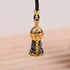 Portable Mini Buddha Statue Amulet Pendant Necklace Retro Versatile Accessories Gift For Men And Women