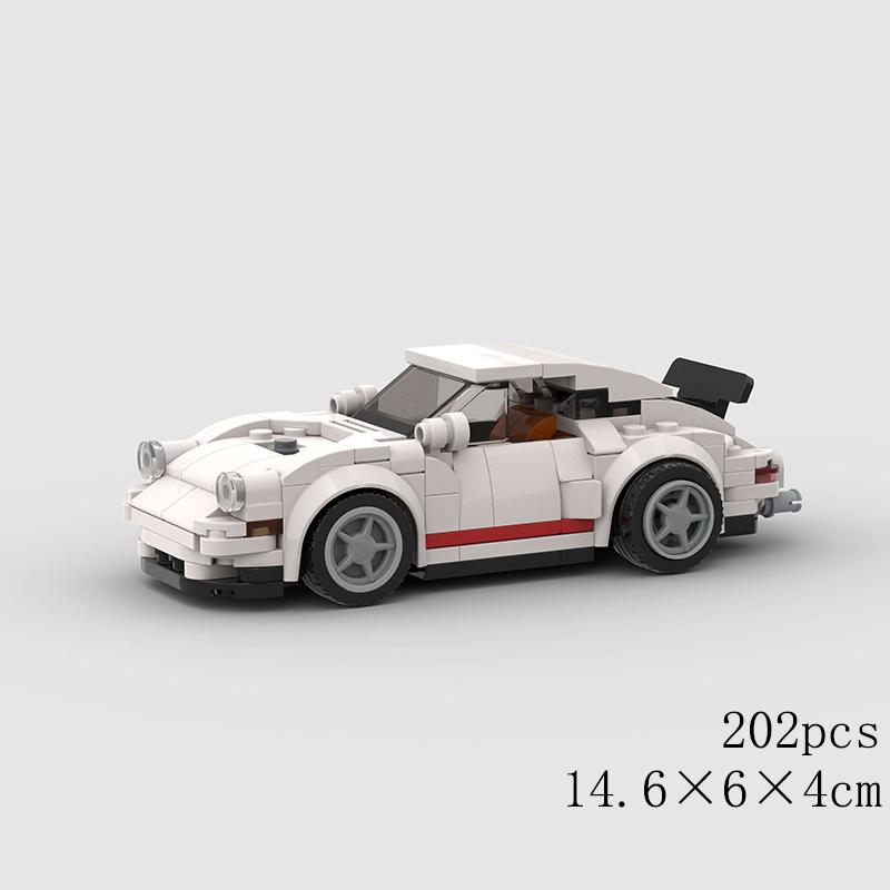 Классический Автомобиль Скорость MOC Внедорожник Гонки Полиция Модель Строительные Кубики Родстер Транспортное средство Город Супер Гонки Блоки Технический Рождественский подарок