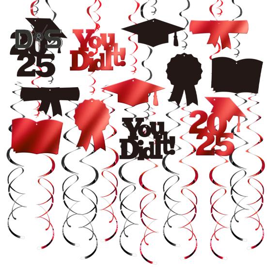 Выпускной вечер подвесные вихревые украшения класс 2025 поздравления выпускные принадлежности для потолка классной комнаты домашний декор