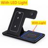 Foldable 3 In 1 Wireless Charger Stand Phone Earphone Watch Fast Charging Station Bracket for  iPhone 8-16 iWatch Airpods
